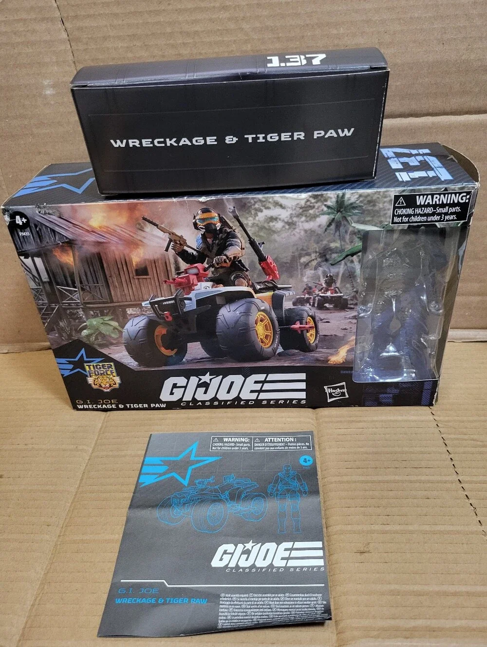 G.i Joe Classied Series Wreckage & Tiger Paw #137 Tiger Force EMPTY BOX/BOX ART